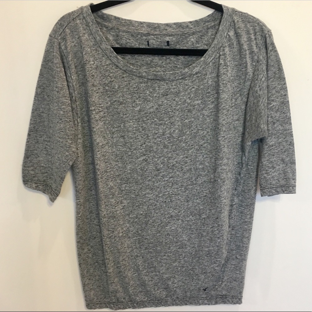 American Eagle Short Sleeve Relaxed Gray T-Shirt